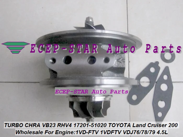 TURBO Cartridge CHRA VB22 RHV4 17201-51020 17201-51021 For TOYOTA Land Cruiser 200 D40 V8 1VD-FTV 1VDFTV VDJ76 VDJ78 VDJ79 4.5L