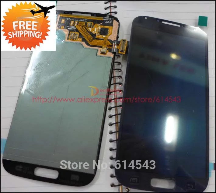 Протестированный ЖК дисплей сенсорный экран дигитайзер в сборе для Samsung Galaxy S4 i9500