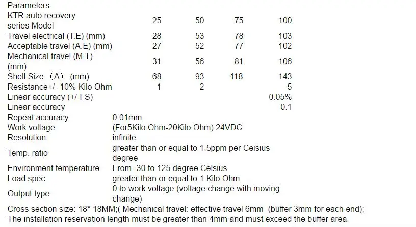 Шкала преобразователя смещения KTR 10mm25 50 75 100 125 150 175 200 мм датчик линейного перемещения Автоматический сброс электронной линейки