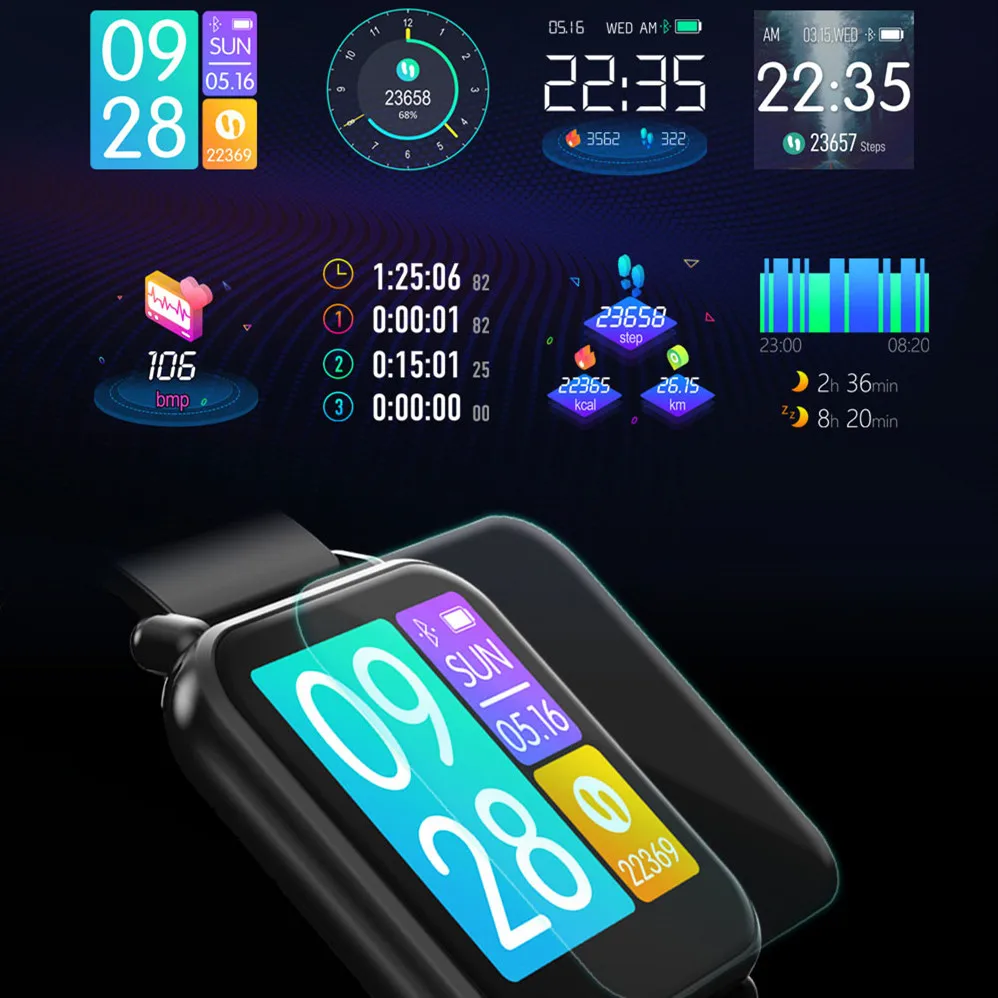 Smart Band Blood Pressure Heart Rate Monitor Bracelet Oxygen Monitor Ip67 Waterproof Fitness Tracker Smart Bracelet Wristband