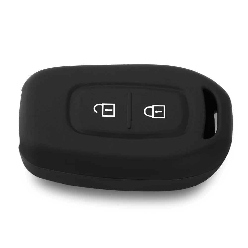 

Soft Silicone Rubber Car Key Cover Case Shell For Renault Duster dacia scenic master megane 2 Buttons Remote Key Cover