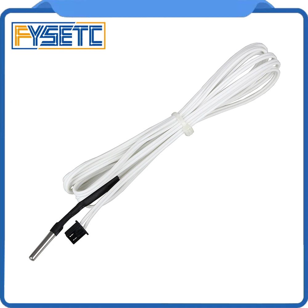 2 قطع 3D طابعة أجزاء HT-NTC100K الثرمستور استشعار درجة الحرارة لدرجة حرارة عالية خيوط 350 درجة B3950 ل 1 متر 2 متر 2 قطع 3D طابعة أجزاء HT-NTC100K الثرمستور استشعار درجة الحرارة لدرجة حرارة عالية خيوط 350 درجة B3950 ل 1 متر 2 متر
