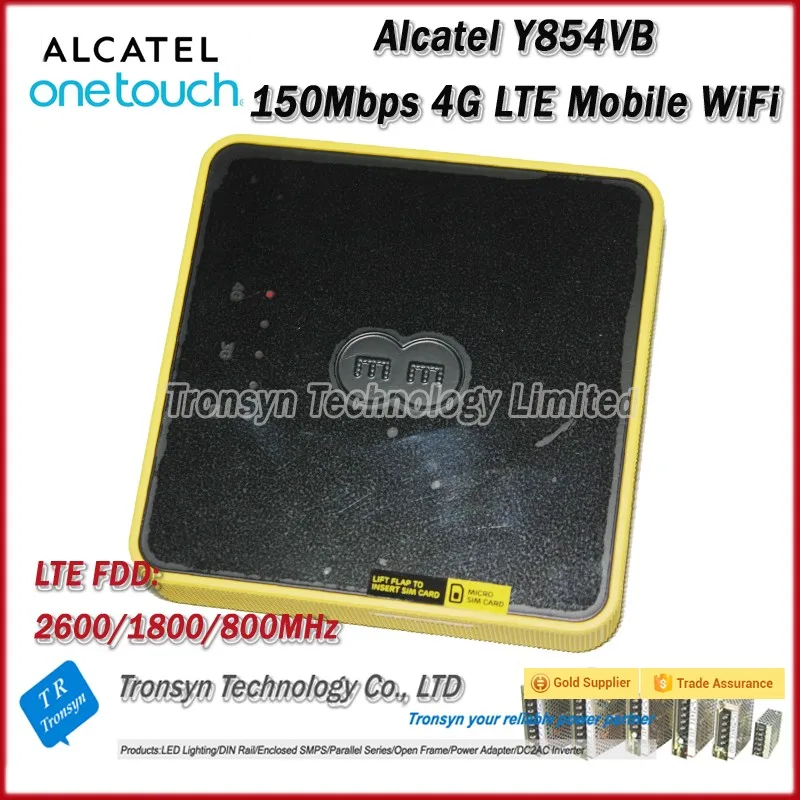 Новое поступление оригинальный разблокировать Alcatel y854 150 Мбит/с 4glte Wi-Fi маршрутизатор с сим-карты Поддержка LTE FDD B3 b7 B20