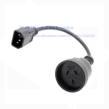 Iec 320 c14 мужской в Австралию 3pin женский Мощность кабель, Адаптеры питания шнур для pdu PSU usp, 4 шт