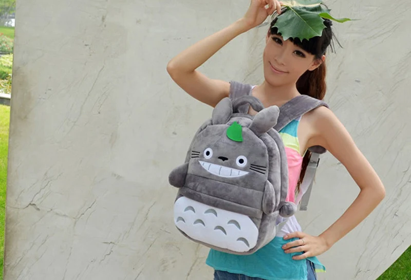 Totoro Children Backpack Plush Baby School Bag Teenagers Shoulder Bag Kid Hayao Miyazaki Toys Boy Girl Schoolbags Mochila BP0175 (12)