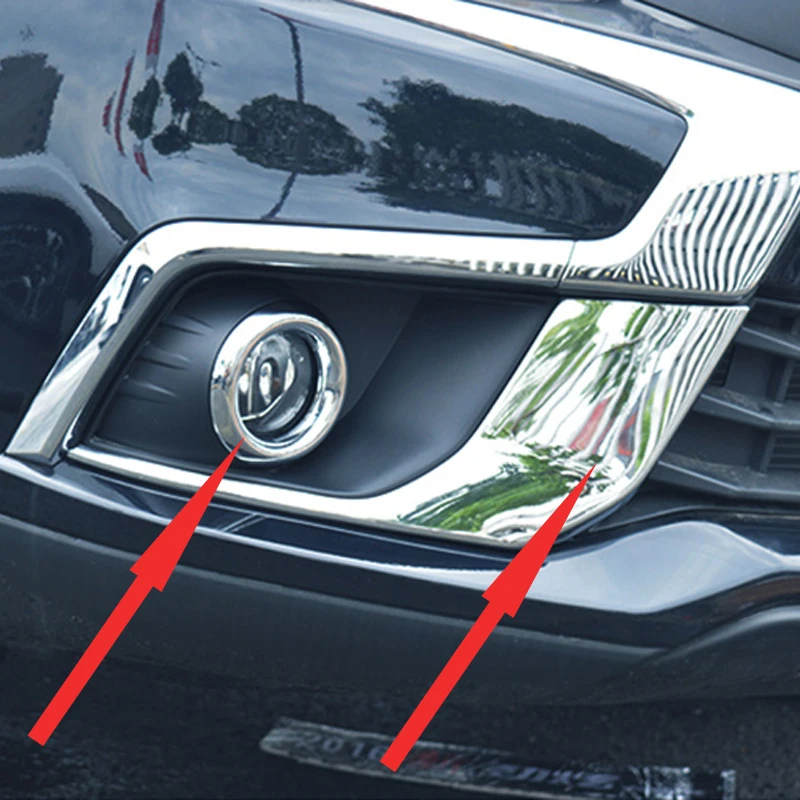 

Free Shipping High Quality ABS Plastic Front Fog lamps cover Trim Fog lamp shade Trim For Mitsubishi ASX