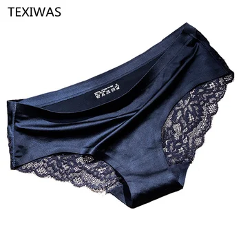 3 pieces / lot Women Sexy Underwear Briefs breathable Hollow Transparent Panties for women Cotton Crotch Women’s Lace Panties