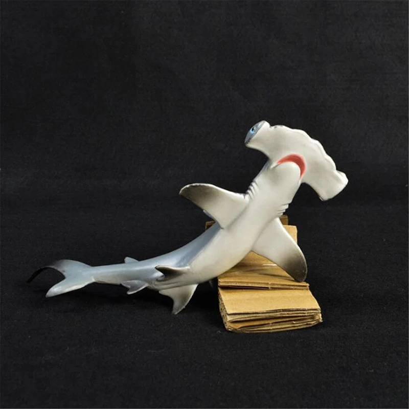 18 см Акула-Молот Реалистичные Морские Животные Фигура Твердые Пластиковые Игрушки Модель