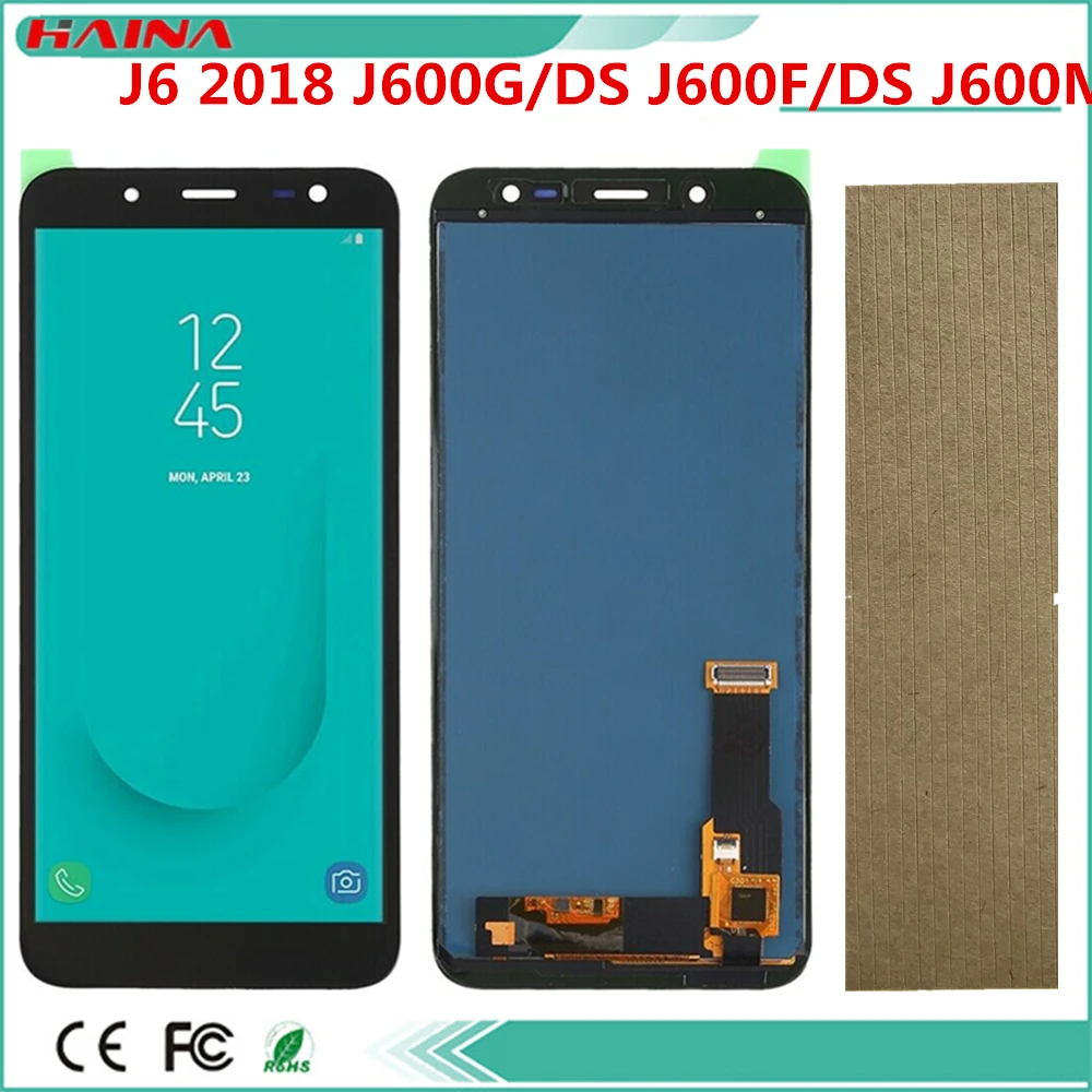 ЖК дисплей качества AAA + для Samsung Galaxy J6 2018 Plus J610 сенсорный экран в сборе с