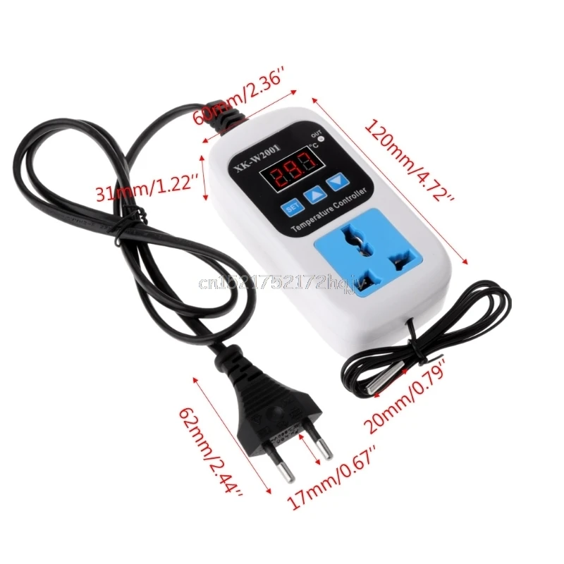 

Digital Thermostat -50~110C Temperature Controller Switch AC110-220V with Socket D22 dropship