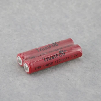 

30pcs/lot TrustFire IMR 14650 1100mAh 3.7V High Drain Power Rechargeable Battery Lithium Batteries Output 5A For E-cigarettes Flat Top/ Point Head