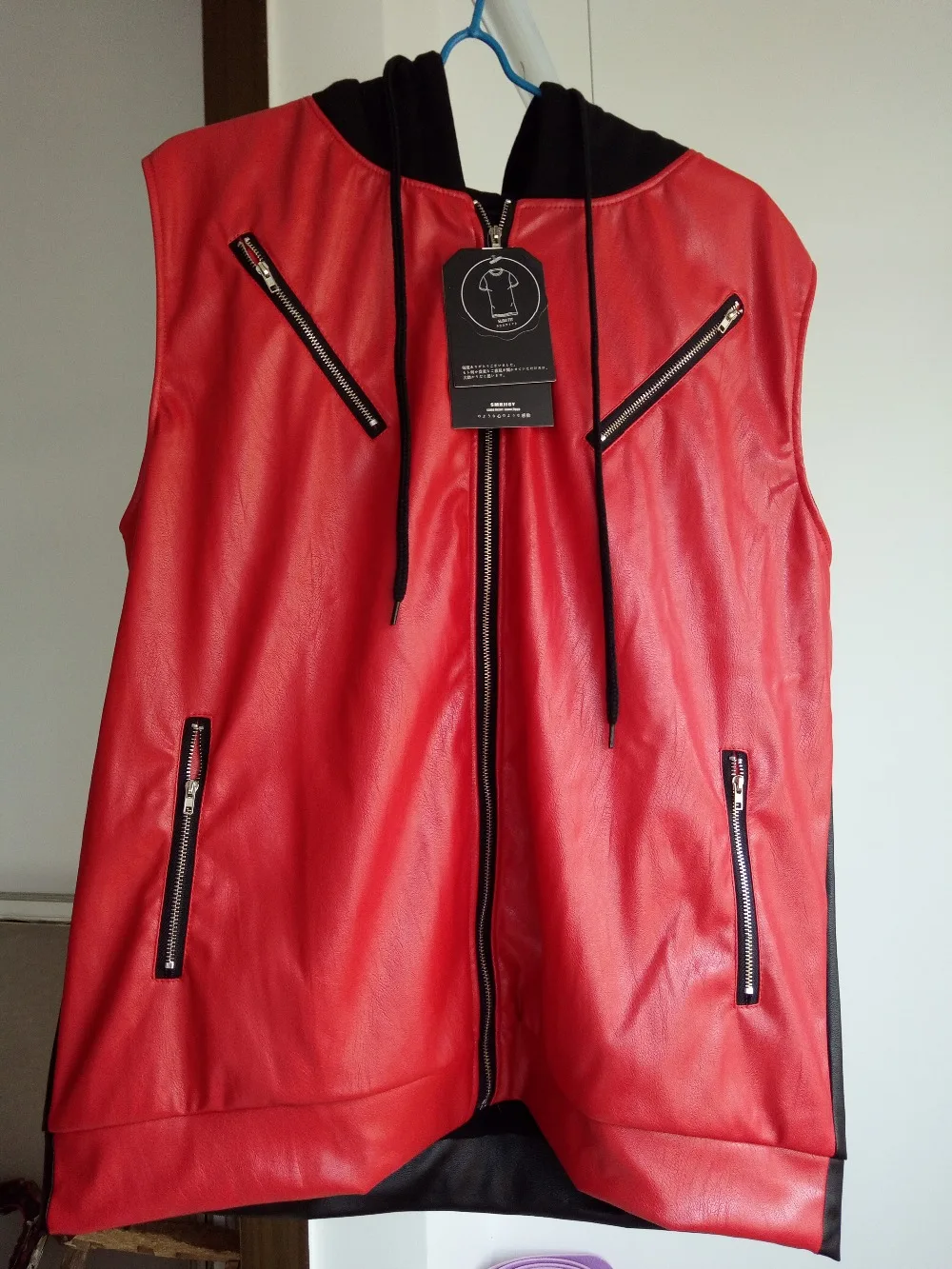 XS-3XL! новая мужская одежда звезда Джастин Бибер красный кожаный жилет куртка пальто костюмы для певцов больших размеров