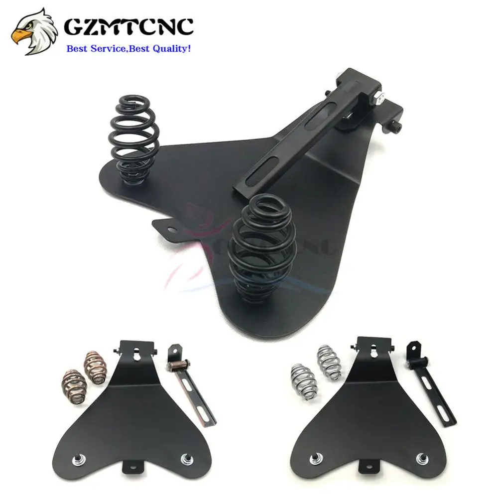 

Front Driver Solo Seat Baseplate w/ Mount Bracket Springs for Harley Sportster 48 72 XL 1200 883 Iron Bobber Chopper 04-06 10-18