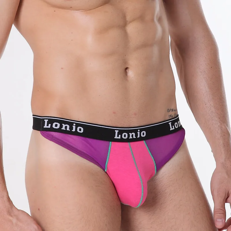 

Men Underwear Sexy Mesh Breathable Thong G-string Mini Men Ultra Thin Sexy Nylon Jockstrap Underwear Patchwork Gay Erotic Briefs