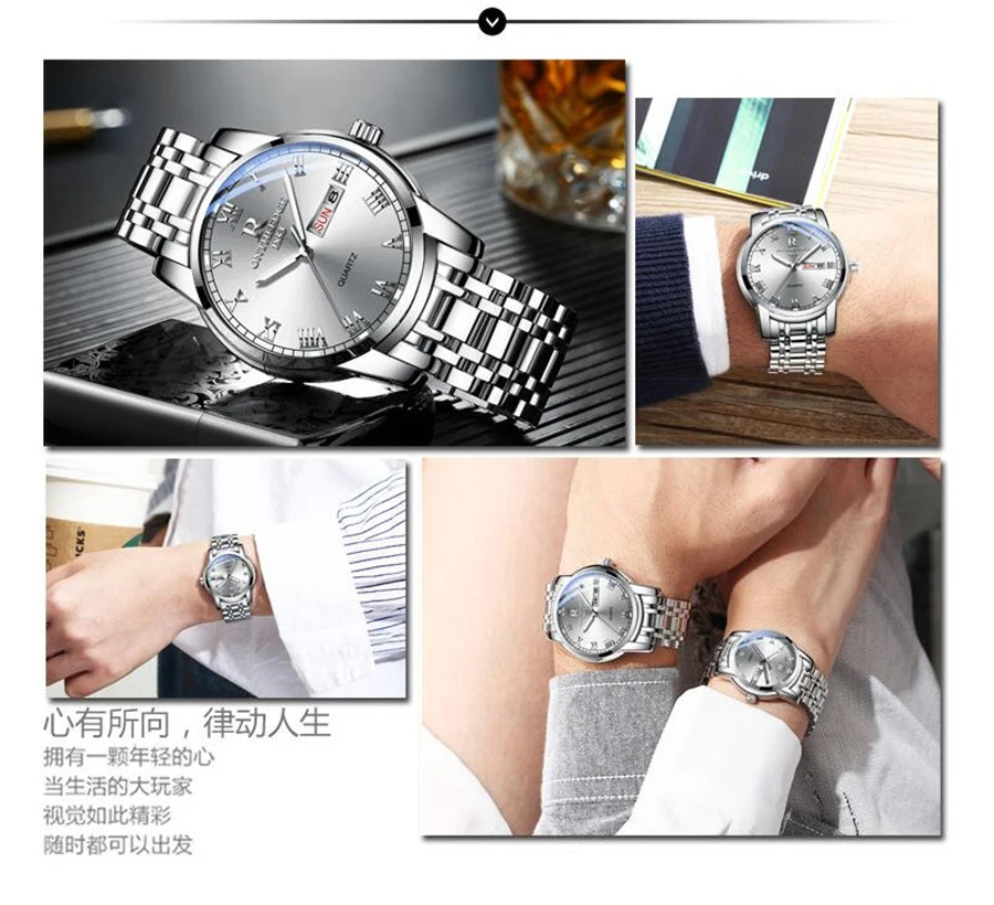 Top Brand Luxury Mens Ladies Watches Quartz Fashion Auto Date Watch Waterproof Men Women's Casual Luminous Wrist watch 2019