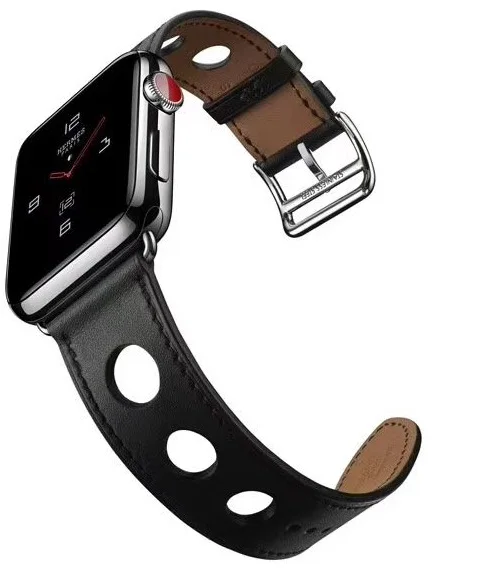 New Genuine Leather Apple Watch Band 38mm 42mm Replacement Strap for iWatch Sport & Edition Series 3 2 1 Free shipping black apple-bands-series- : image New Genuine Leather Apple Watch Band 38mm 42mm Replacement Strap for iWatch Sport & Edition Series 3 2 1 Free shipping black apple-bands-series-