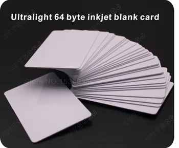 

500pcs 13.56MHZ printable Ultralight 64byte RFID NFC inkjet blank PVC card ISO14443A RFID for epson inkjet printer
