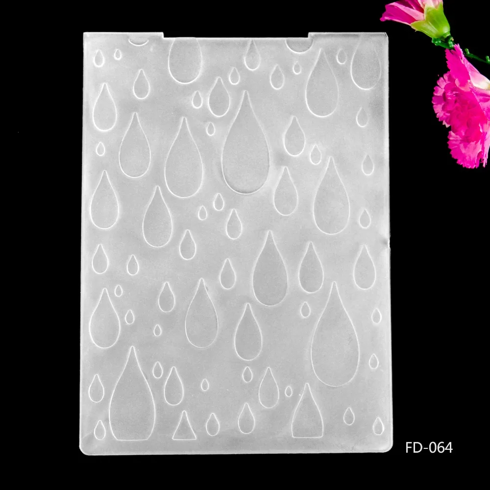 

2016 New Arrival Scrapbook Water Drops Design DIY Paper Cutting Dies Scrapbooking Plastic Embossing Folder