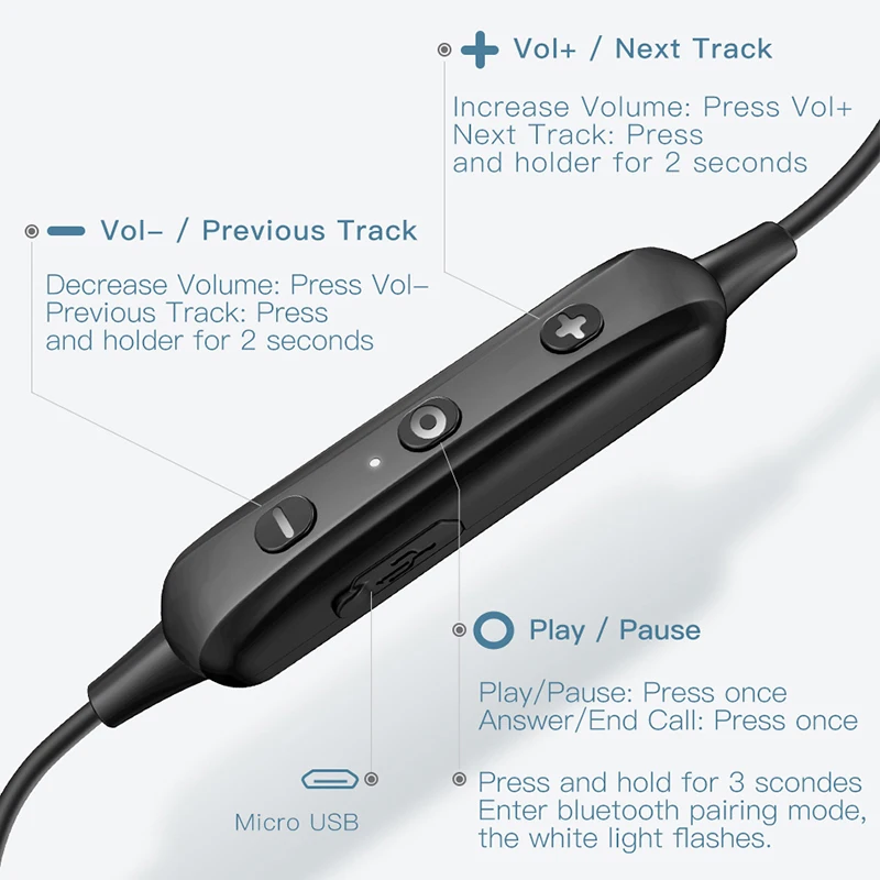 Baseus S09, Bluetooth наушники, беспроводные, IPX5, водонепроницаемые наушники, шейным ремешком, Fone de ouvido, Спортивная гарнитура, стерео наушники, наушники