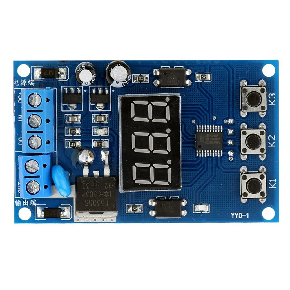 

KSOL Multi-function MOS Control Relay Cycle Timer Module Delay Time Switch DC 12/24V