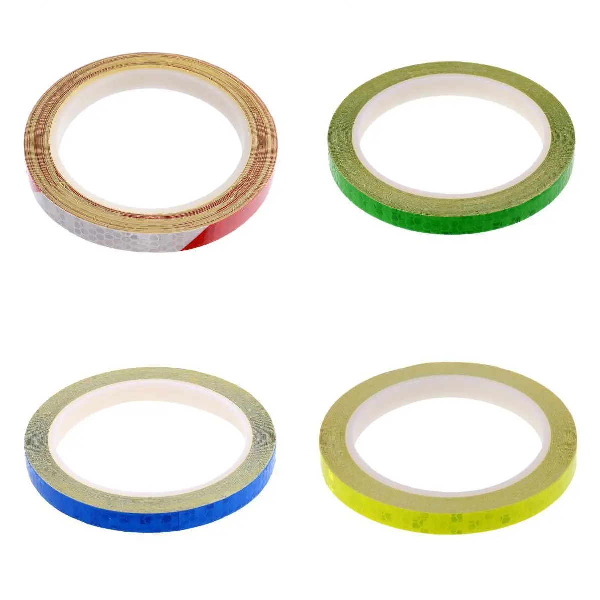 

4Pcs Bike Reflective Stickers Motorcycle Car Reflector Wheel Rim Decal Tape