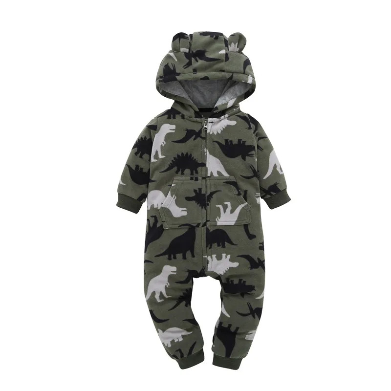 Милые детские комбинезоны для мальчиков и девочек костюм для новорожденных Комбинезоны для младенцев зимние пижамы-комбинезоны для малышей ropa de bebes - Цвет: 1