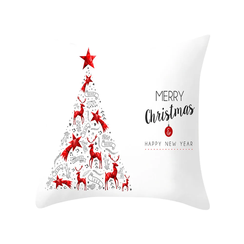 Lychee наволочки для подушки с рождественской елкой, цветная полиэфирная декоративная наволочка 45x45 см для спальни, подушки для дома