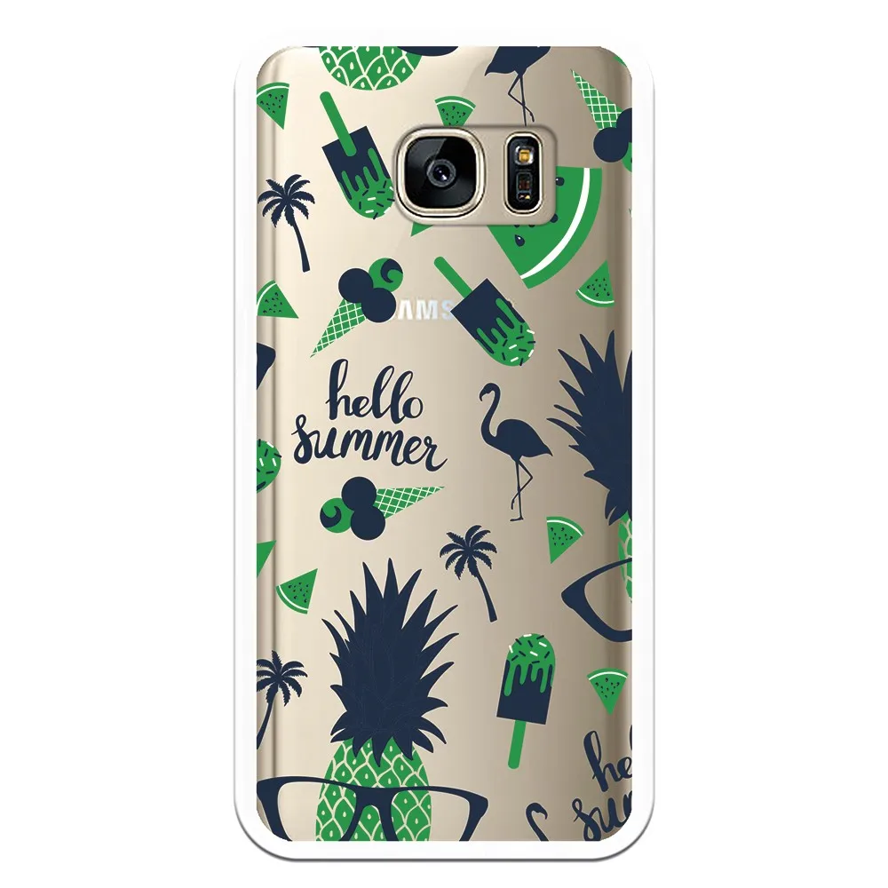 Stand case costume drawing Hello Summer Blue WP007 for Samsung Galaxy S7 | Мобильные телефоны и аксессуары