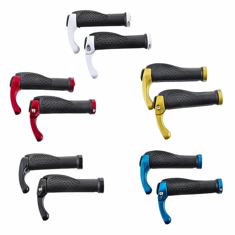 

New 1 Pair Bicycle Handlebar Set Mountain Bike Rubber Horns Deputy Multi-color Motorcycle Handle Cycling Handlegrip