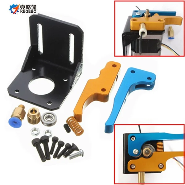 

Reprap Kossel Delta 3D printer Full Metal bowden Extruder kit(no stepper motor) set aluminum alloy 1.75 mm filament