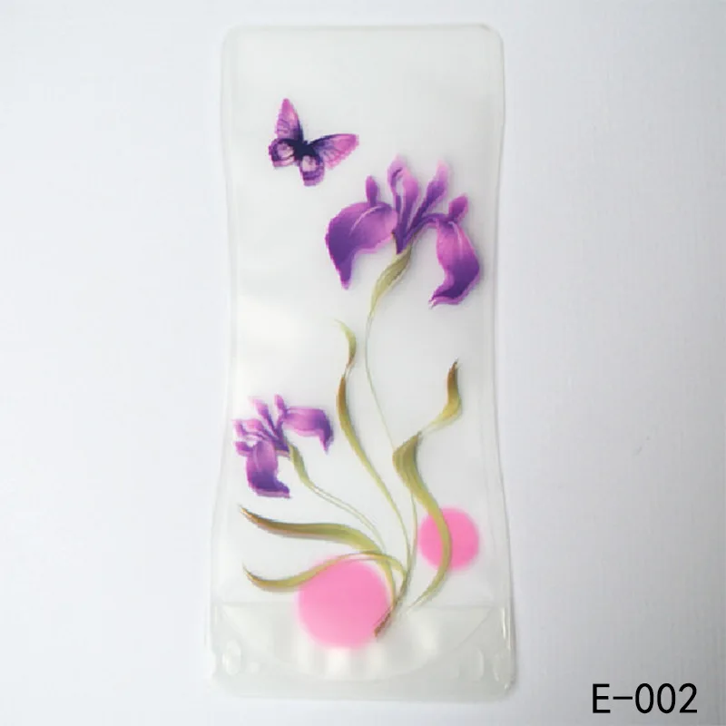 500pcs European style PVC folding flower vase transparent printed
