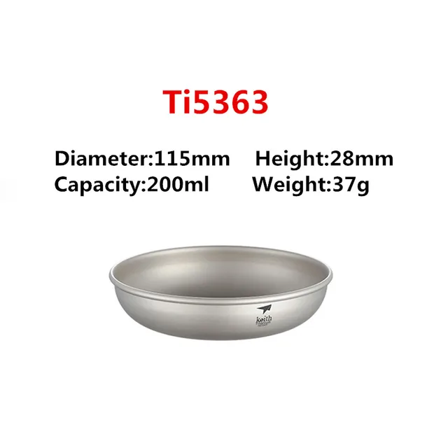 Buy Keith New Titanium Plate Camping Plate Titanium