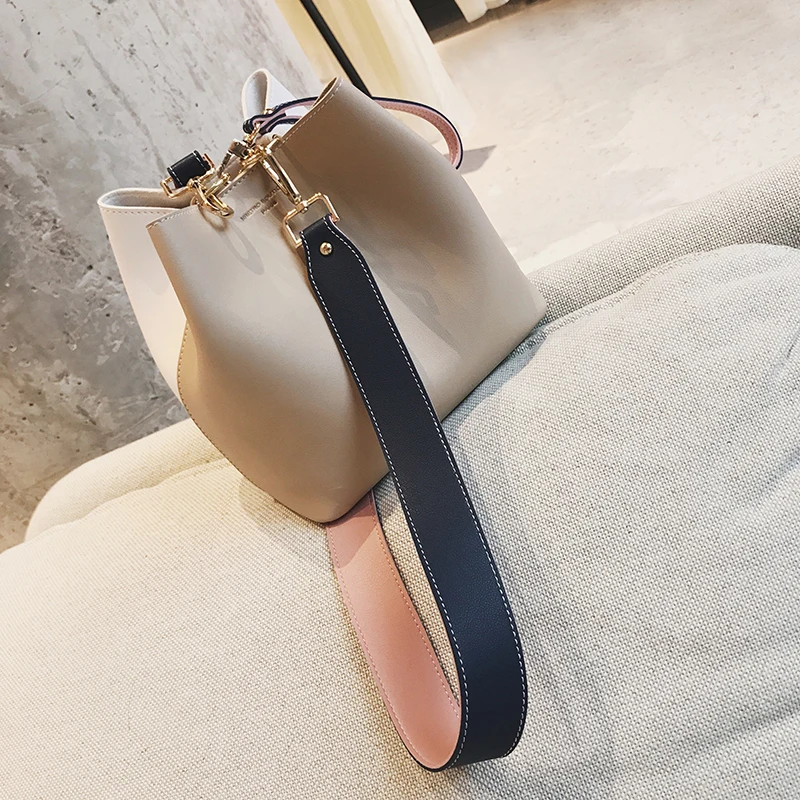 Стильные сумки собственного дизайна женская сумка мешок 2017 модная однотонная