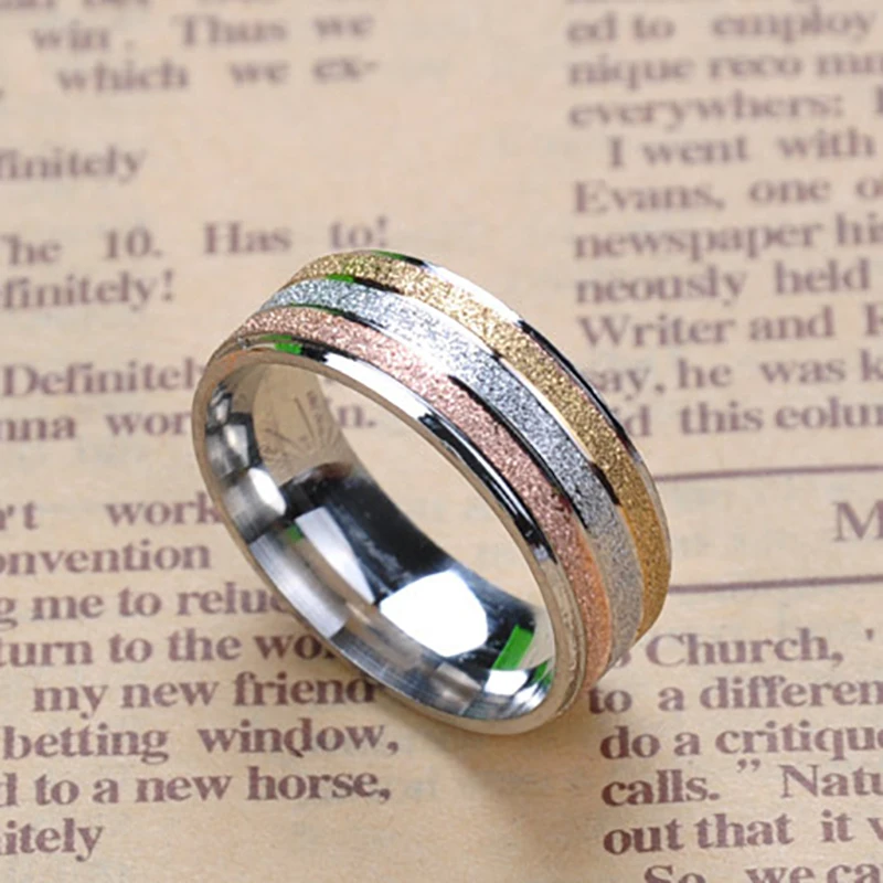 Men Personality Titanium Steel Ring Retro Style Jewelryfor Men's Wedding Party