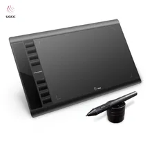 Ugee M708 10x6 дюймов, графический планшет для рисования, цифровой планшет+ ручка для рисования для художественного дизайна, идеально подходит для левшей