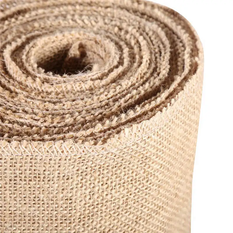 

Jute Table Runner for Wedding Party Natural Imitated Linen Rustic Table Accessories Home Table cloth Floristry DIY Decoration