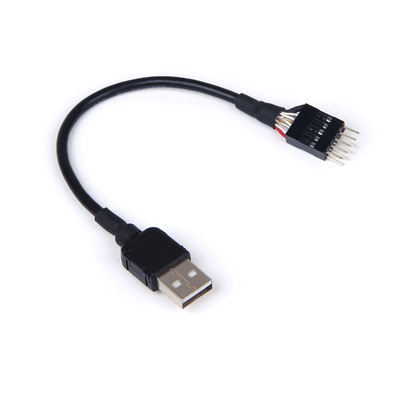 9 контактный разъем для внешнего USB A папа ПК материнская плата Внутренний кабель
