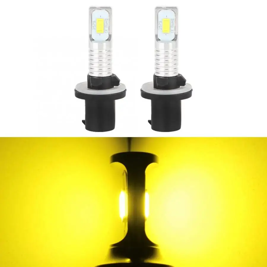 2Pcs 80W 3200LM 3000K 3570 Car LED Fog Light Bulb CSP-Chips Fog Lamp Bulbs H8/H11, H3, 9005/9006, H1, 881, H7, 880