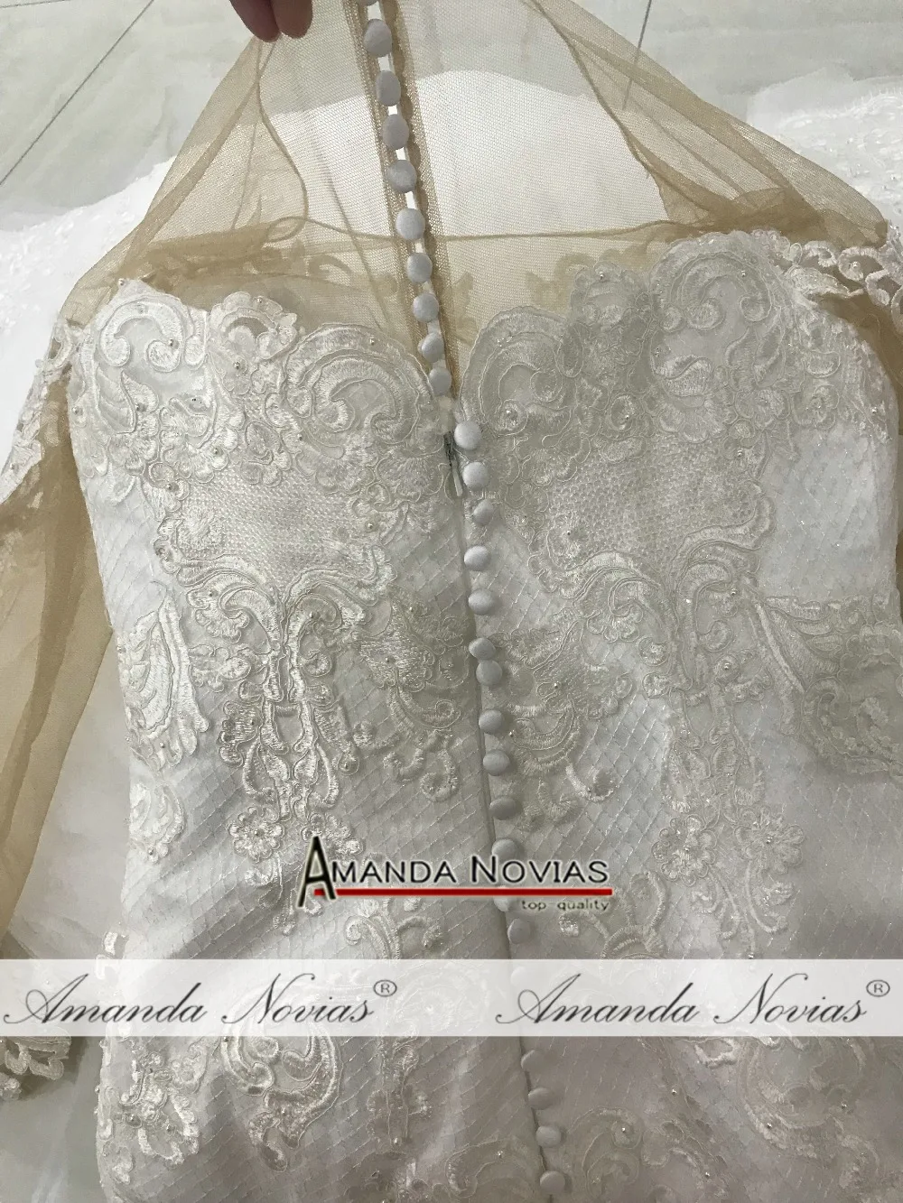 Robe mariage свадебное платье русалки Аманда новиас настоящая работа фото невеста