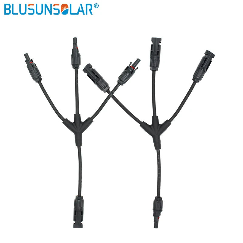 

1Pair 3 in 1 branch connector IP67 waterproof MC4 parallel connector wiring solar panel together LJ0156