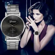Роскошные Relogio Feminino часы для женщин часы нержавеющая сталь часы Серебряный Аналоговый браслет кварцевые часы
