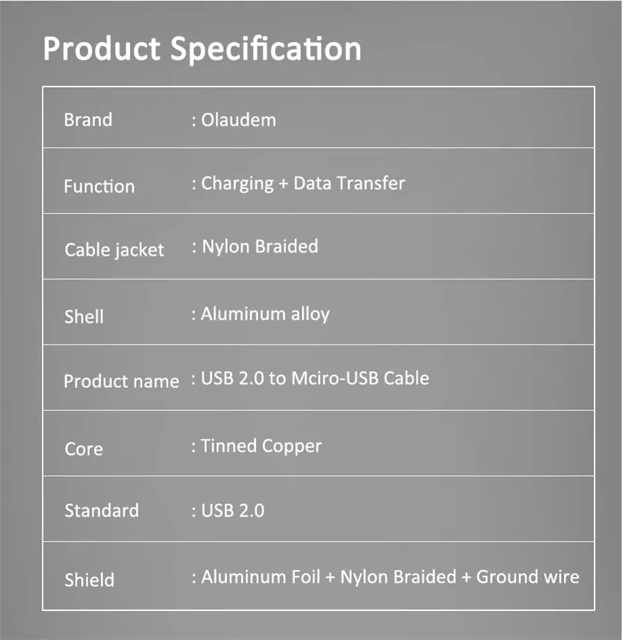 Micro USB Cord Fast Charge (10)