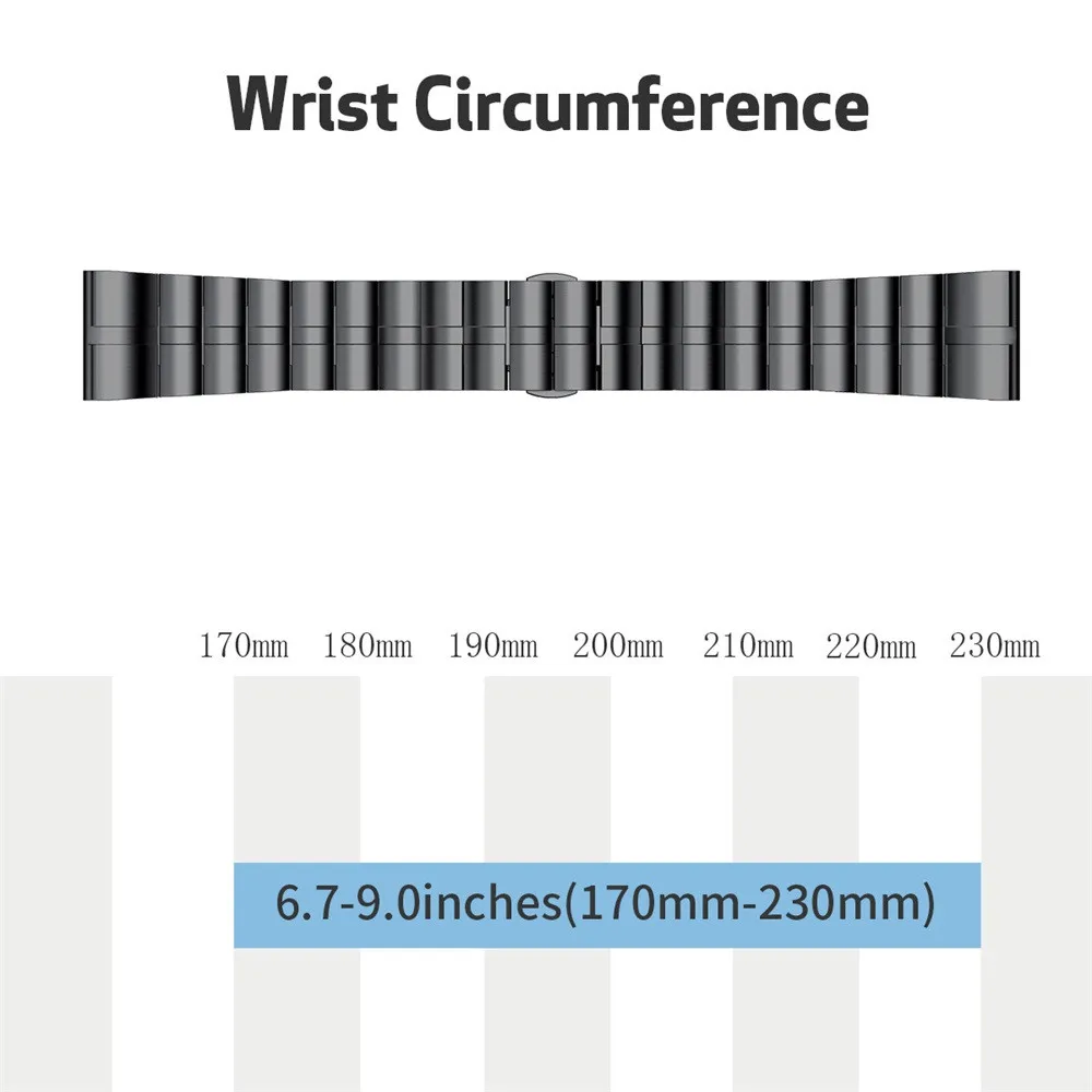Роскошный ремешок для смарт-часов из нержавеющей стали, быстросъемный браслет для Garmin Fenix 3/3HR/5X/MK1