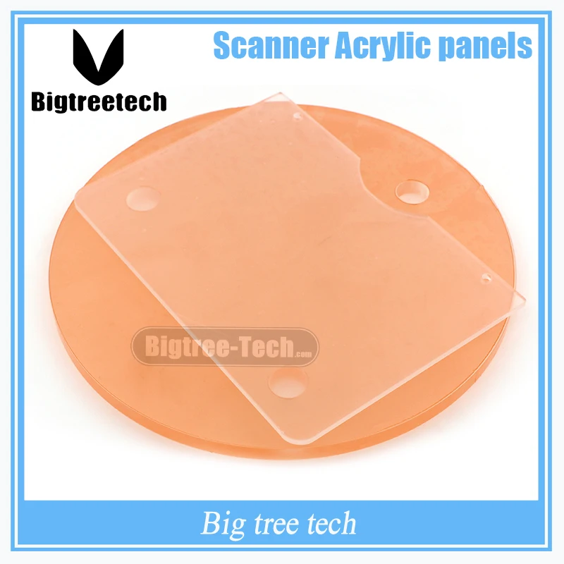 

Free shipping Scanner acrylic sheet A circle with a rectangle for 3d printer part 3D0263