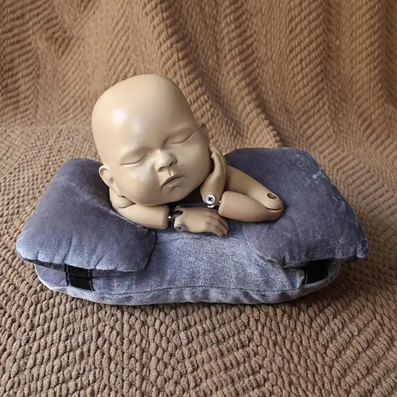 Новорожденный ребенок позирует подушку позиционер фотографии реквизит Подушка Младенческая бархатная позирующая студийная фотография Аксессуары фото подушка
