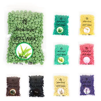 

2017 1 Bag 50g No Strip Depilatory Hot Film Hard Wax Pellet Waxing Bikini Hair Removal Bean Hot Sale D1