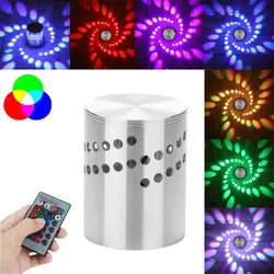 Новый 2018 высококачественный цветной RGB спиральный настенный светильник с отверстием для поверхностного монтажа светодиодный светильник