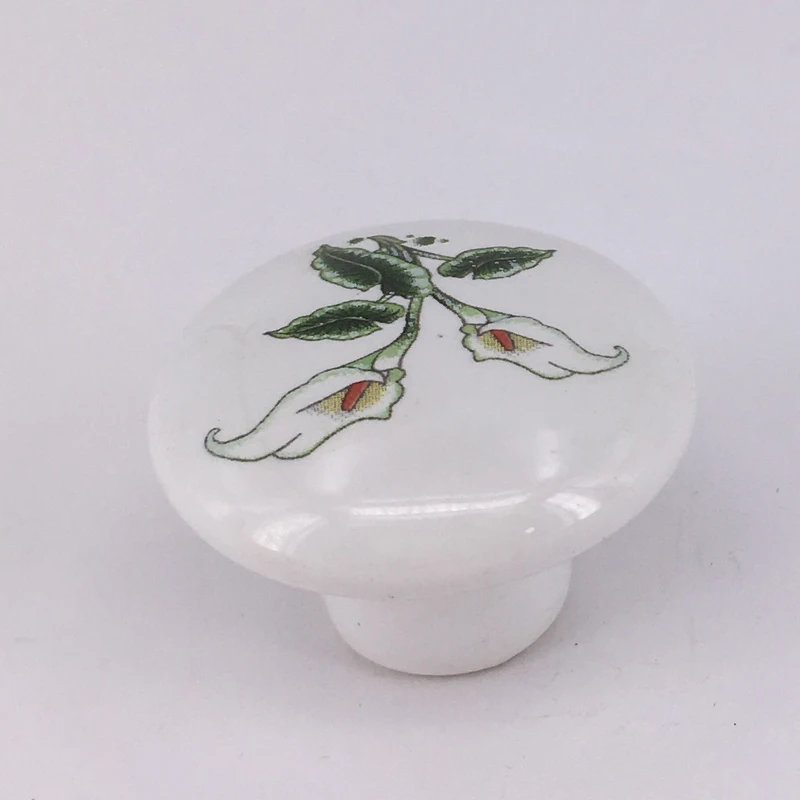 6PCS Dia 38mm Drawer Pulls Handles Ceramic Knobs Decorative Furniture