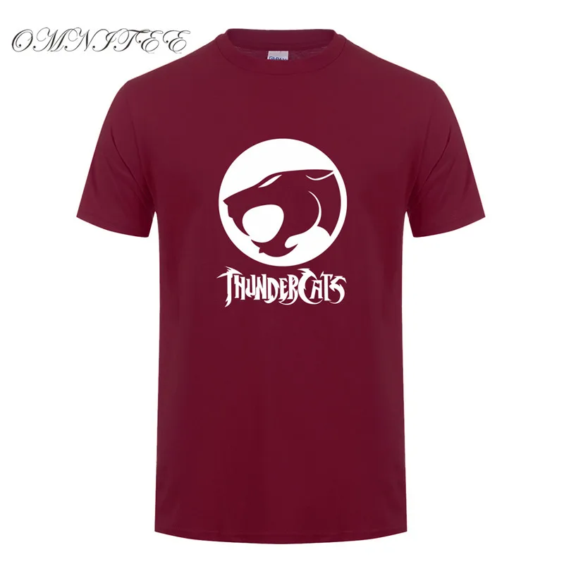 Аниме Thundercats футболки Для мужчин летние шорты с круглым вырезом хлопок Человек футболка мода мультфильм Мужской топы OZ-051