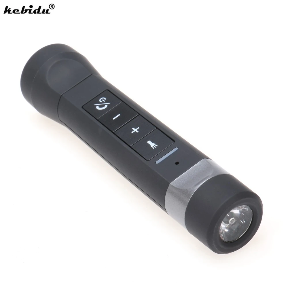 Kebidu Открытый Спорт Bluetooth динамик 4 в 1 Многофункциональный фонарик Внешний аккумулятор динамик Громкая связь микрофон для велосипеда велосипед